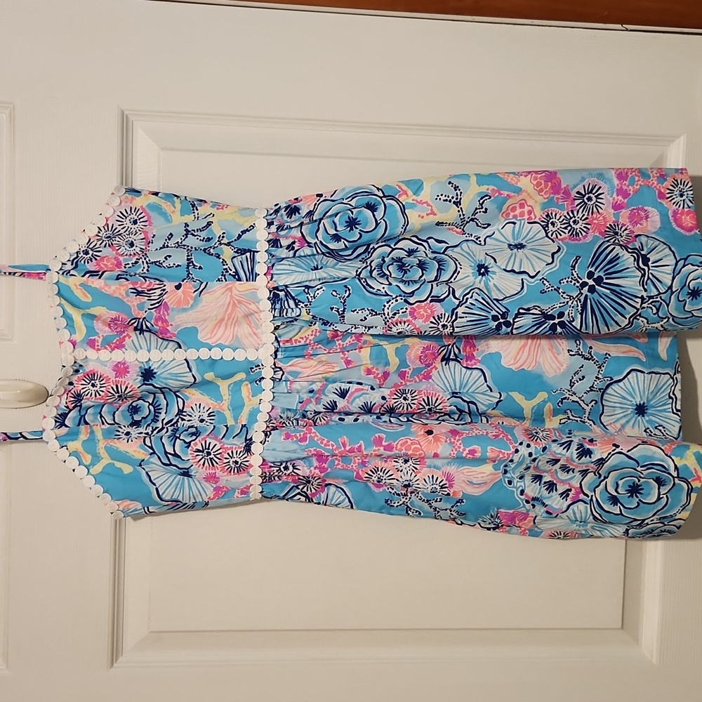 NWT Lilly Pulitzer Multicolor Floral Dress Girls Size 12 Mini Haylan dress